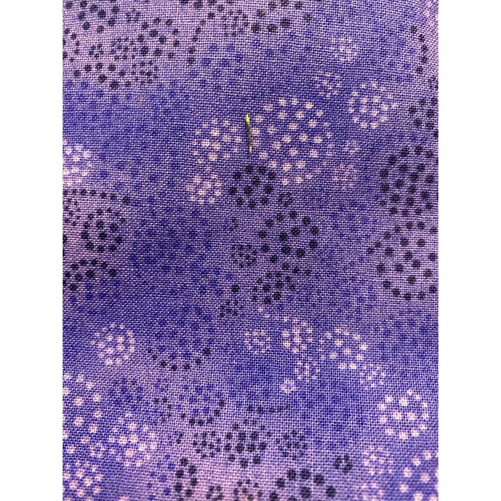 Quilt Fabric 4+ yards Green and Purple cuts